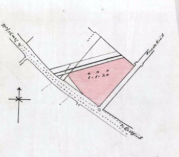 Plan of the site of the Gardeners Arms [GK307/10]